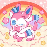 amount:solo body-type:feral series:eeveelutions series:pokemon species:sylveon style:chibi style:detailed-pattern style:girly style:kawaii style:thick-lines // 1500x1500 // 241KB