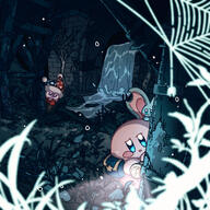 amount:multiple amount:pair atmosphere:basement atmosphere:spooky body-type:blob character:elfilis character:kirby character:marx series:kirby species:unknown style:dim style:kawaii // 2480x2480 // 3.2MB