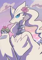 amount:solo atmosphere:beach atmosphere:sunset body-type:semi-anthro cactus feminine flower species:reshiram style:girly style:kawaii wearing-flower // 839x1191 // 112KB