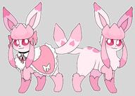 amount:solo body-type:feral butt_freckles freckles maid oc outfit pink-fur series:eeveelutions series:pokemon species:glaceon style:girly style:multiple-scenarios style:one-color style:pink wearing-bow // 1937x1385 // 207KB
