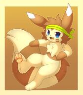 amount:solo bandana body-type:feral body-type:semi-anthro oc species:furret style:contrasting-colors style:kawaii // 1400x1600 // 162KB