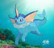 amount:solo atmosphere:sunlight atmosphere:undersea body-type:feral series:eeveelutions series:pokemon species:vaporeon style:intentional-blur style:kawaii // 2048x1797 // 235KB