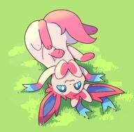 amount:solo atmosphere:field atmosphere:sunlight body-type:feral series:eeveelutions series:pokemon species:sylveon style:kawaii // 2048x2026 // 259KB