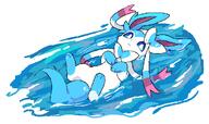 amount:solo atmosphere:beach body-type:feral relaxed series:eeveelutions series:pokemon species:shiny-pokemon species:sylveon style:blue style:no-anti-aliasing // 1050x625 // 47KB