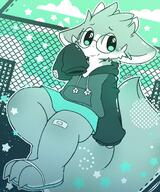 amount:solo body-type:anthro glasses nerdy species:cat style:dithering style:green style:kemono style:monochrome style:outline style:playful sweater // 2848x3416 // 940KB