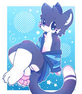 amount:solo body-type:anthro body-type:feral species:cat style:abstract-background style:kawaii style:kemono sweater taut-skin // 1741x2000 // 2.3MB