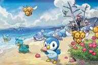 amount:multiple atmosphere:beach body-type:blob body-type:semi-anthro pecha-berry species:chatot species:hisuian-growlithe species:mantine species:mantyke species:piplup species:sealeo species:shellos species:spheal // 2048x1365 // 486KB