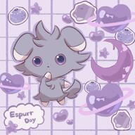 amount:solo blueberries body-type:semi-anthro series:pokemon species:espurr style:one-color style:playful // 1437x1437 // 207KB