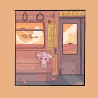 amount:solo atmosphere:train body-type:semi-anthro series:pokemon species:espurr // 2048x2048 // 352KB