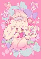 amount:solo atmosphere:sweets body-type:blob body-type:semi-anthro candy food hall-of-fame:bronze hall-of-fame:gold hall-of-fame:silver lollipop species:alcremie species:food-creature style:girly style:one-color style:pink style:playful style:very-girly style:very-playful sweets // 1447x2047 // 293KB