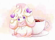 amount:solo body-type:blob body-type:semi-anthro species:alcremie species:food-creature style:watercolor tea // 1540x1120 // 355KB