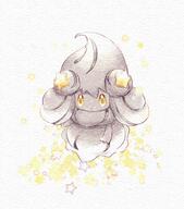 amount:solo body-type:blob body-type:semi-anthro species:alcremie species:food-creature species:shiny-pokemon style:watercolor // 1086x1233 // 284KB