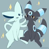 amount:pair body-type:feral forehead-gem series:eeveelutions series:pokemon species:espeon species:shiny-pokemon species:umbreon style:simple-colors // 2000x2000 // 193KB