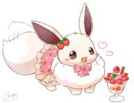 amount:solo body-type:feral hall-of-fame:bronze outfit series:pokemon species:eevee species:shiny-pokemon strawberry-shortcake style:girly style:playful sundae wearing-bow // 1444x1108 // 130KB