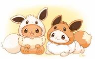 amount:pair body-type:feral happy imitation series:pokemon species:eevee species:shiny-pokemon style:kawaii // 1299x807 // 104KB