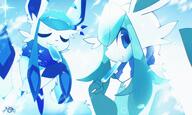 amount:pair body-type:feral content eating hall-of-fame:bronze hall-of-fame:silver nomming oc pir popsicle scarf series:eeveelutions series:pokemon species:glaceon style:blue style:girly style:sparkly // 2513x1510 // 745KB