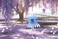 amount:solo atmosphere:petals atmosphere:sunlight body-type:semi-anthro hall-of-fame:bronze hall-of-fame:silver species:nihilego wisteria // 1000x676 // 178KB