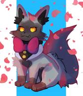 amount:solo body-type:feral poochyena species:poochyena style:abstract-background style:girly style:painted style:sparkly wearing-bow // 2000x2300 // 280KB