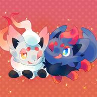 amount:pair body-type:feral series:pokemon species:hisuian-zorua species:zorua // 2560x2560 // 379KB