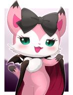 amount:solo body-type:semi-anthro character:mia_(beatcats) cloak hall-of-fame:bronze long-cloak outfit smug species:cat style:intentional-blur style:kawaii style:outline style:playful style:very-kawaii style:white-border vampire visual-teasing wearing-bow // 1450x1890 // 162KB