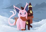 affection amount:pair atmosphere:snowy bell body-type:feral forehead-gem hall-of-fame:bronze hall-of-fame:silver romance scarf series:eeveelutions series:pokemon species:espeon species:umbreon style:glow style:painted // 2048x1448 // 207KB