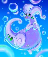 amount:solo atmosphere:bubbles body-type:anthro body-type:semi-anthro body-type:slightly-chubby species:goodra style:dithering style:intentional-blur // 1930x2282 // 495KB