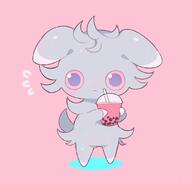 amount:solo boba body-type:semi-anthro drink series:pokemon species:espurr style:girly style:kawaii style:playful // 920x882 // 225KB