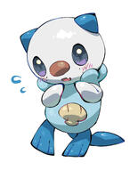 amount:solo body-type:anthro body-type:semi-anthro series:pokemon species:oshawott species:otter style:kawaii visibly-shy // 1610x2000 // 258KB