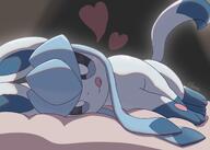 amount:solo atmosphere:bedroom body-type:feral licking-lips series:eeveelutions series:pokemon smug species:glaceon style:kawaii visual-teasing // 2048x1463 // 170KB