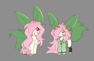 amount:solo body-type:feral feminine flower hair hoodie long-hair oc series:eeveelutions series:pokemon species:leafeon style:girly style:multiple-scenarios style:scribbles sweater thigh-highs wearing-flower // 3044x2000 // 268KB