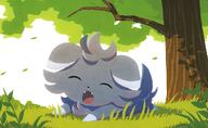 amount:solo atmosphere:field body-type:semi-anthro series:pokemon sleeping species:espurr style:over-exposure // 1246x769 // 1.0MB