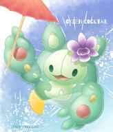 amount:solo atmosphere:beach body-type:blob feminine flower lemon species:reuniclus style:girly umbrella wearing-flower // 785x919 // 95KB