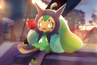 amount:solo atmosphere:party body-type:semi-anthro species:ogerpon style:glow style:grainy-lines style:intentional-blur // 3130x2088 // 1.1MB