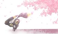 amount:solo atmosphere:sakura body-type:feral series:eeveelutions series:pokemon species:umbreon style:watercolor // 1500x900 // 146KB