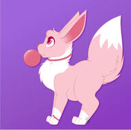 amount:solo body-type:feral body-type:slightly-chubby bubblegum candy eeveelutions-as-food food oc series:pokemon species:eevee style:girly style:very-girly sweets // 1214x1204 // 783KB