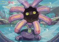 amount:solo atmosphere:bubbles atmosphere:undersea body-type:feral species:lileep style:painted // 2000x1430 // 1.2MB