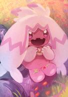 amount:solo atmosphere:field atmosphere:flowers atmosphere:sunlight body-type:semi-anthro flower species:tinkaton style:colored-lighting style:lineless style:noisy // 1000x1415 // 3.3MB