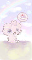 amount:solo atmosphere:field body-type:semi-anthro drooling hungry rainbow series:pokemon species:espurr style:girly style:painted style:sparkly style:very-playful // 744x1392 // 311KB