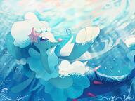amount:solo atmosphere:bubbles atmosphere:sunlight atmosphere:undersea body-type:semi-anthro hall-of-fame:bronze species:primarina style:sunrays // 2048x1536 // 305KB