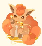 amount:solo bell body-type:feral scarf species:vulpix style:dithering style:kawaii style:orange // 2000x2200 // 220KB