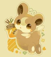 amount:solo body-type:semi-anthro honey species:teddiursa style:dithering style:orange style:outline // 2000x2200 // 207KB