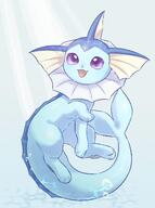 amount:solo atmosphere:sunlight atmosphere:undersea body-type:feral series:eeveelutions series:pokemon species:vaporeon style:sunrays // 878x1177 // 99KB