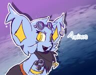 amount:solo body-type:feral goggles necklace species:shinx style:outline style:scribbles // 2638x2056 // 513KB