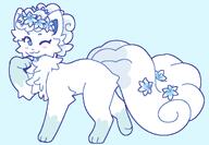 amount:solo body-type:feral feminine flower species:alolan-vulpix style:girly style:no-anti-aliasing style:pastel-colors wearing-flower // 1003x696 // 20KB