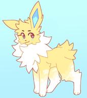 amount:solo body-type:feral oc series:eeveelutions series:pokemon species:jolteon style:contrasting-colors style:no-anti-aliasing style:pastel-colors style:playful // 775x872 // 20KB
