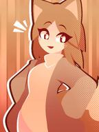 amount:solo body-type:humanoid casual-outfit catgirl hall-of-fame:bronze species:human style:abstract-background style:brown style:dithering style:lineless style:outline // 1536x2048 // 236KB