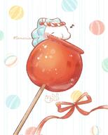 amount:solo atmosphere:snowy body-type:blob candy-apple food species:snom style:playful sweets // 1638x2048 // 273KB