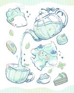 amount:multiple body-type:blob food macarons species:alcremie species:ditto species:food-creature species:snom style:blue style:playful sweets tea // 1638x2048 // 314KB