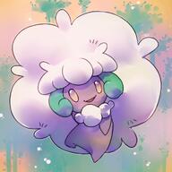 amount:solo body-type:semi-anthro species:whimsicott style:colored-lighting style:contrasting-colors style:kawaii // 580x580 // 343KB