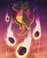 amount:solo atmosphere:powerful atmosphere:stary body-type:anthro body-type:semi-anthro species:dragonite style:dim style:lineless // 2160x2700 // 392KB